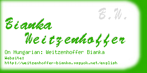 bianka weitzenhoffer business card